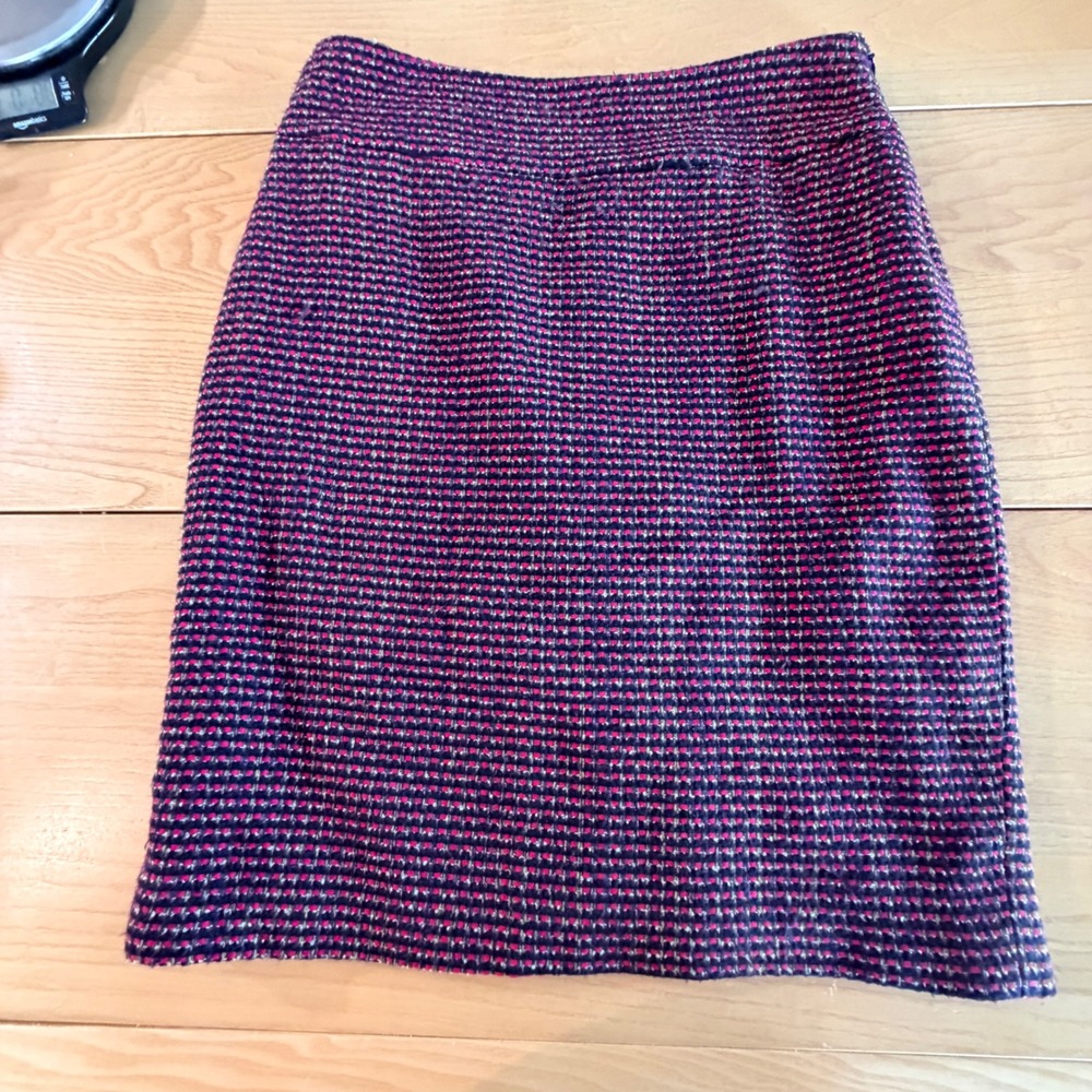 The Limited Tweed Pencil Skirt Women Size 4 Pink Black Textured Workwear Classic